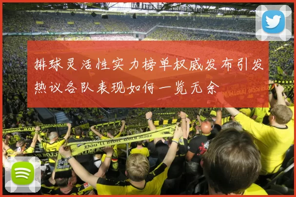 排球灵活性实力榜单权威发布引发热议各队表现如何一览无余