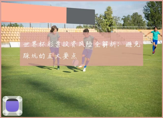 世界杯彩票投资风险全解析:避免踩坑的五大要点
