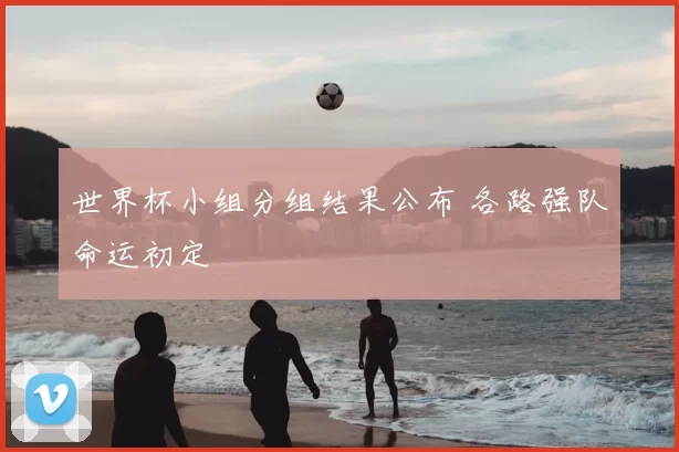 世界杯小组分组结果公布 各路强队命运初定