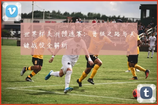 世界杯美洲预选赛:晋级之路与关键战役全解析