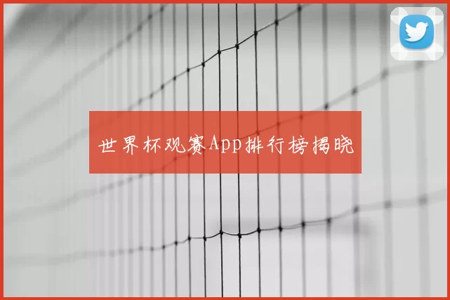 世界杯观赛App排行榜揭晓